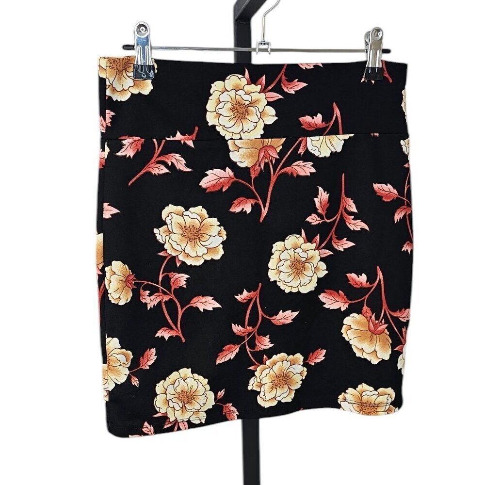 Lily Morgan Womens Floral Bodycon Mini Skirt, Size Small